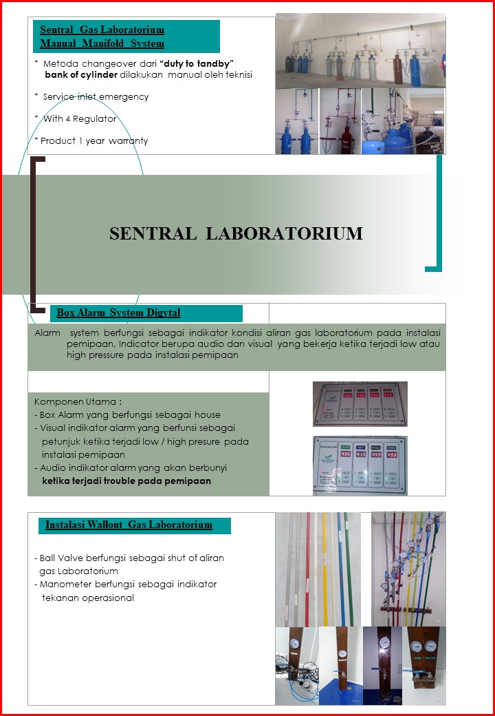 installasi gas laboratorium